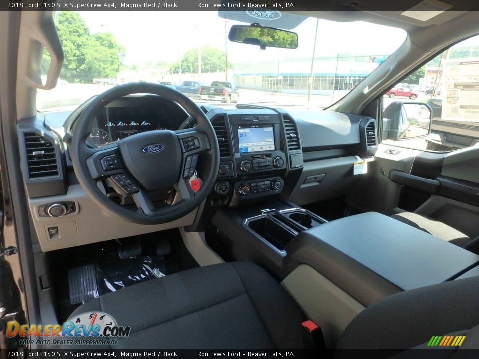 2018 Ford F150 STX SuperCrew 4x4 Magma Red / Black Photo #12