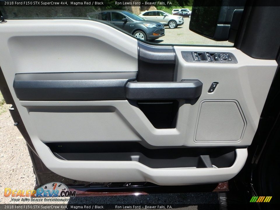 2018 Ford F150 STX SuperCrew 4x4 Magma Red / Black Photo #13