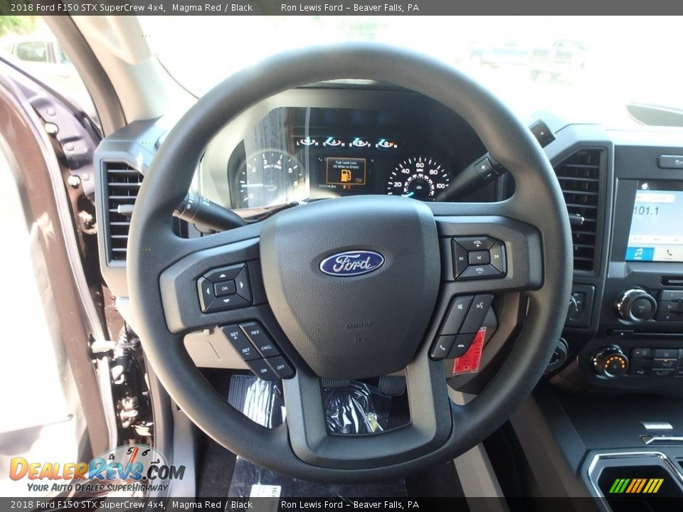 2018 Ford F150 STX SuperCrew 4x4 Magma Red / Black Photo #16