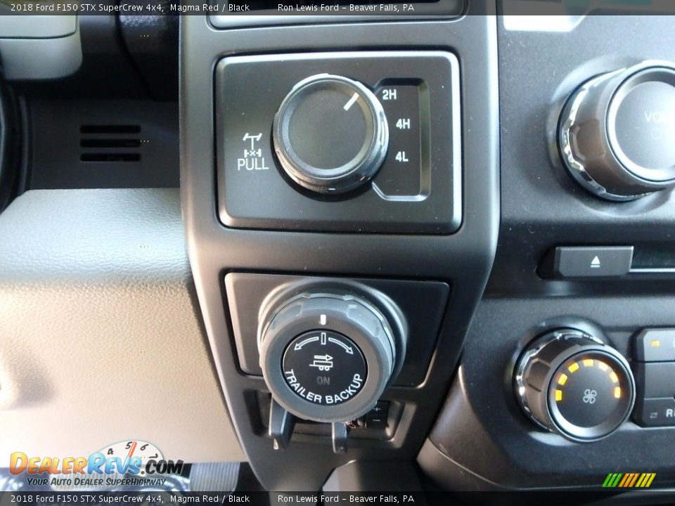 2018 Ford F150 STX SuperCrew 4x4 Magma Red / Black Photo #17