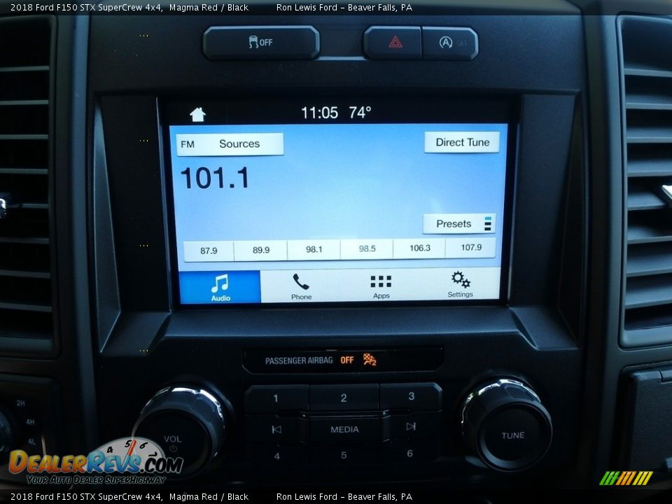 2018 Ford F150 STX SuperCrew 4x4 Magma Red / Black Photo #19