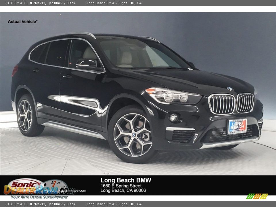 2018 BMW X1 sDrive28i Jet Black / Black Photo #3