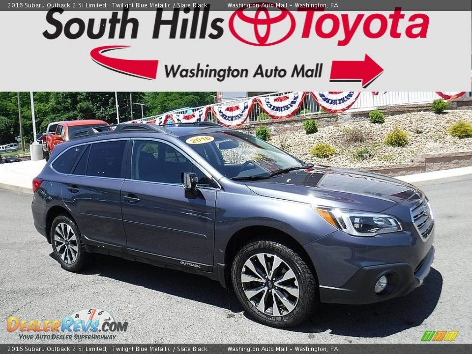 2016 Subaru Outback 2.5i Limited Twilight Blue Metallic / Slate Black Photo #1