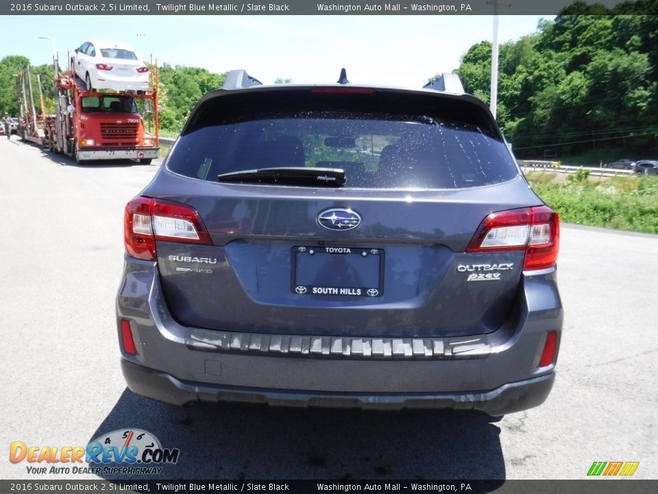 2016 Subaru Outback 2.5i Limited Twilight Blue Metallic / Slate Black Photo #8