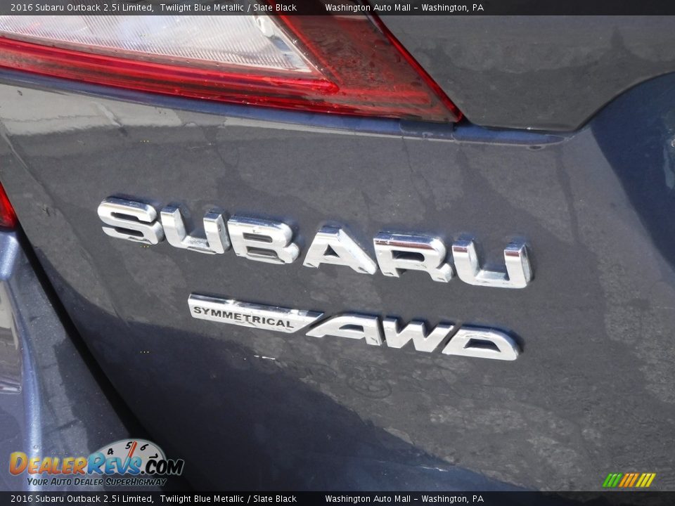 2016 Subaru Outback 2.5i Limited Twilight Blue Metallic / Slate Black Photo #9