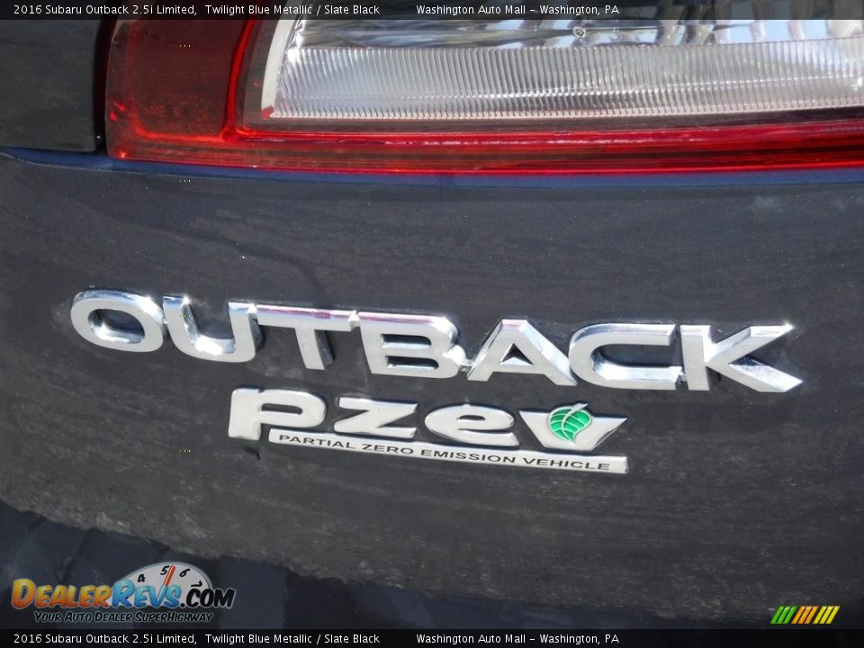 2016 Subaru Outback 2.5i Limited Twilight Blue Metallic / Slate Black Photo #10