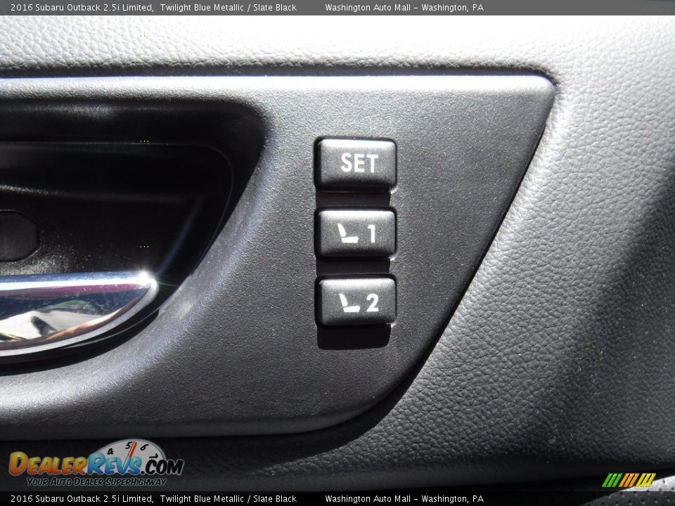 2016 Subaru Outback 2.5i Limited Twilight Blue Metallic / Slate Black Photo #14