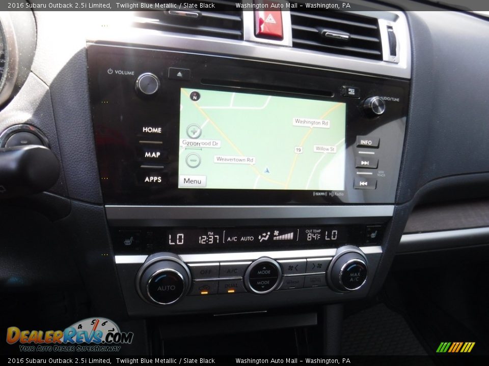 2016 Subaru Outback 2.5i Limited Twilight Blue Metallic / Slate Black Photo #16