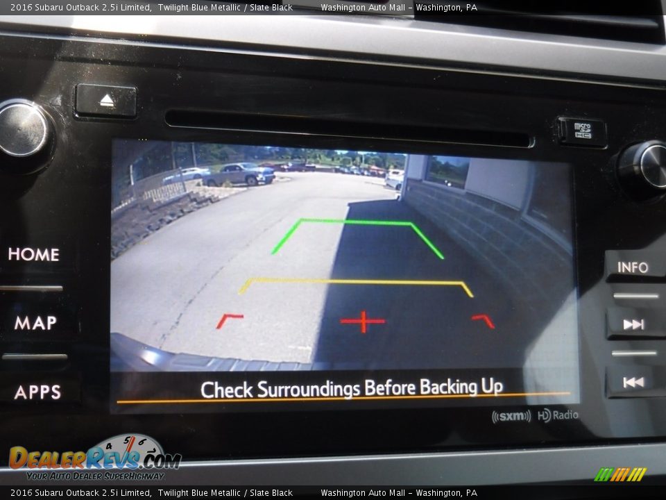 2016 Subaru Outback 2.5i Limited Twilight Blue Metallic / Slate Black Photo #17