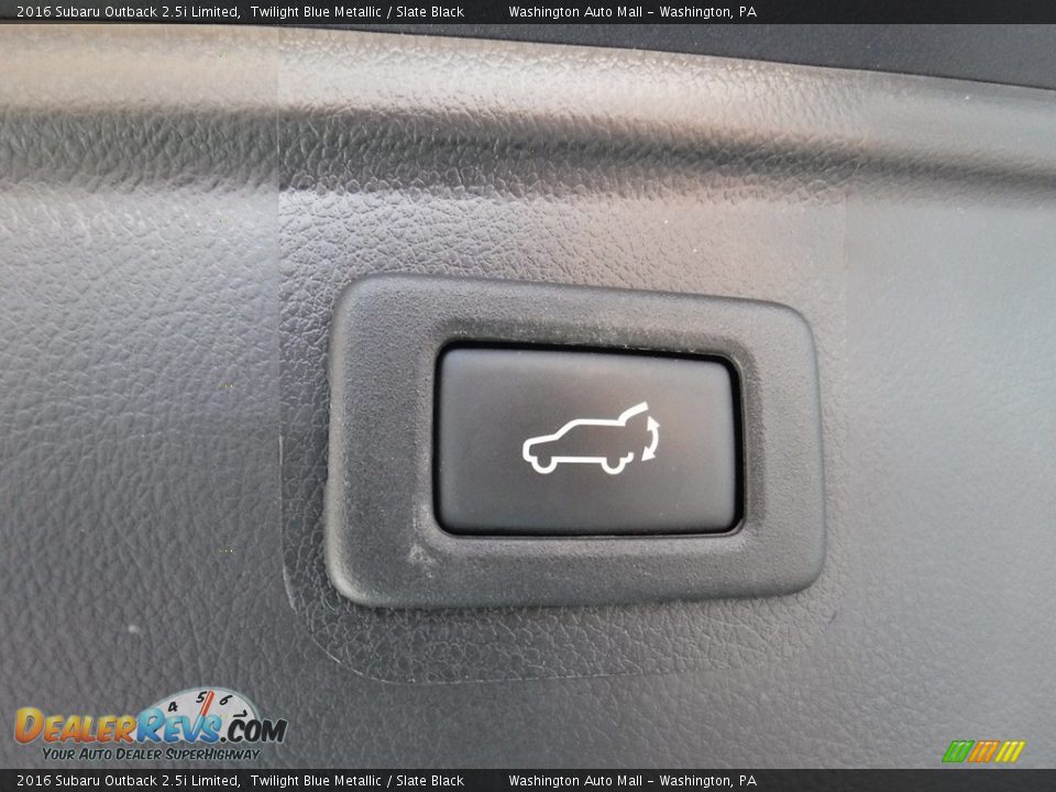 2016 Subaru Outback 2.5i Limited Twilight Blue Metallic / Slate Black Photo #23