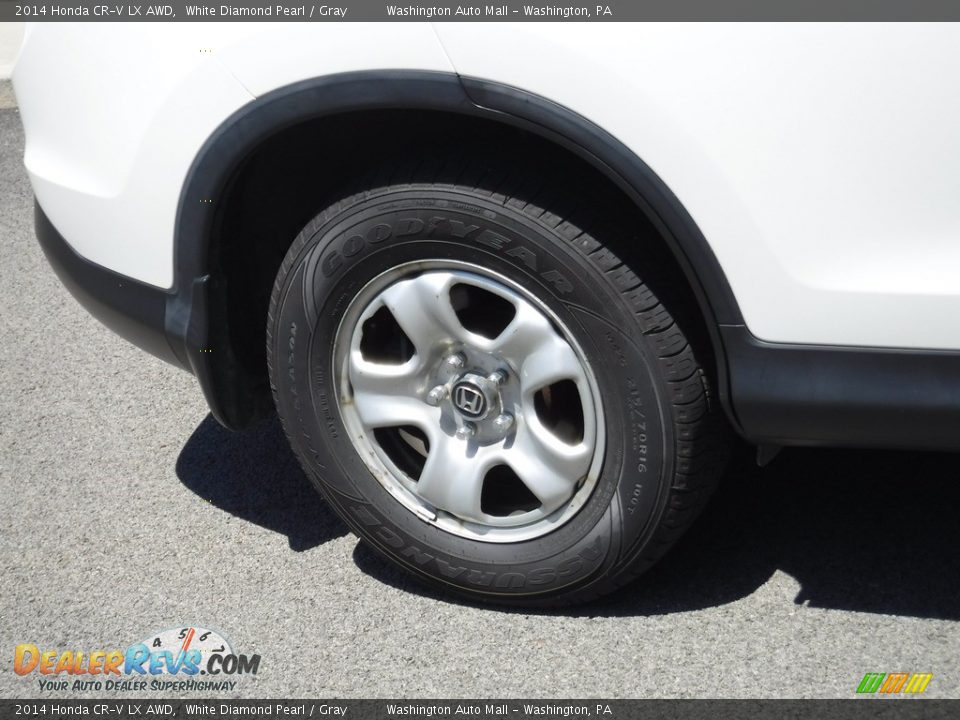 2014 Honda CR-V LX AWD White Diamond Pearl / Gray Photo #3