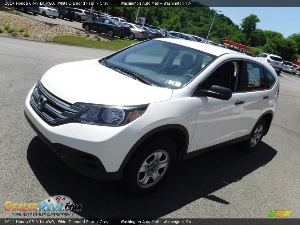 2014 Honda CR-V LX AWD White Diamond Pearl / Gray Photo #5