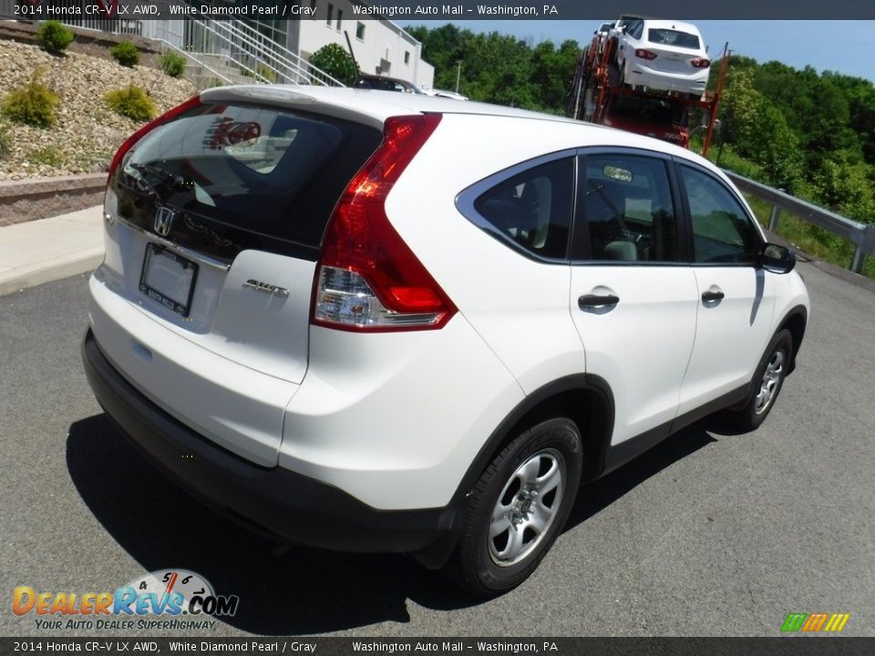 2014 Honda CR-V LX AWD White Diamond Pearl / Gray Photo #9