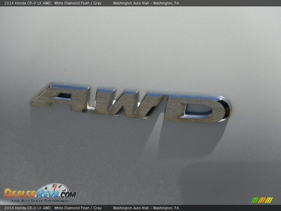 2014 Honda CR-V LX AWD White Diamond Pearl / Gray Photo #10