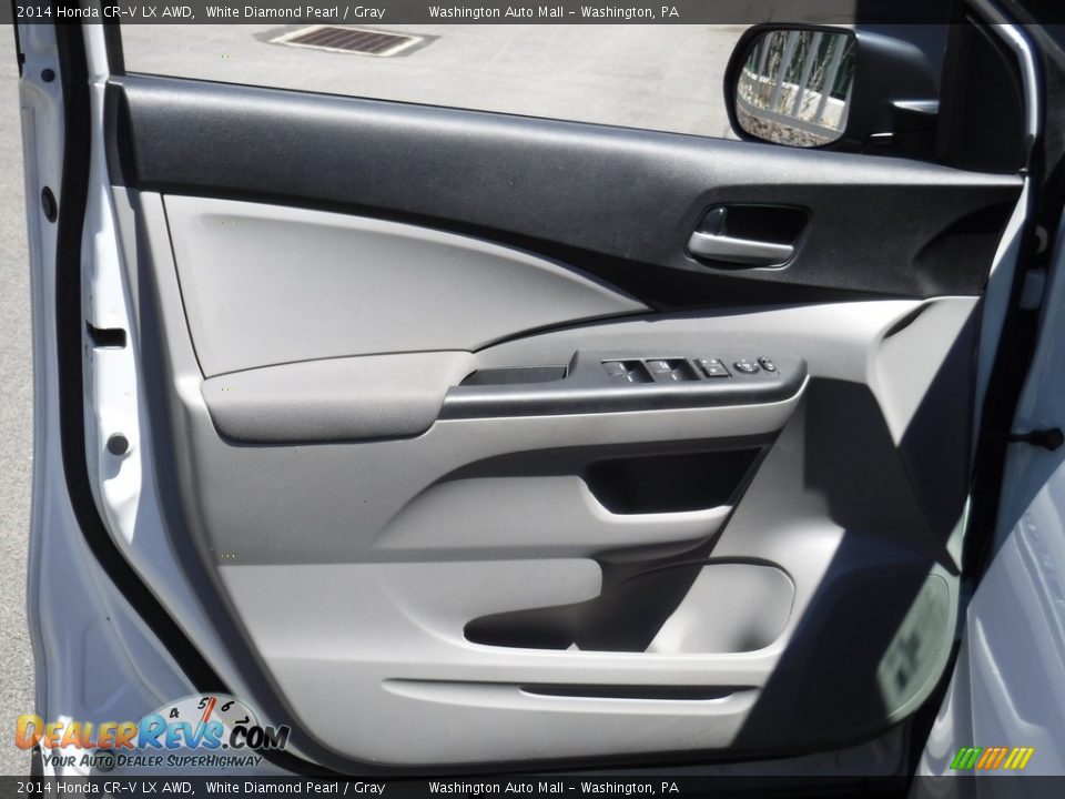 2014 Honda CR-V LX AWD White Diamond Pearl / Gray Photo #11