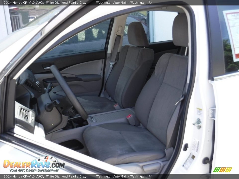 2014 Honda CR-V LX AWD White Diamond Pearl / Gray Photo #14