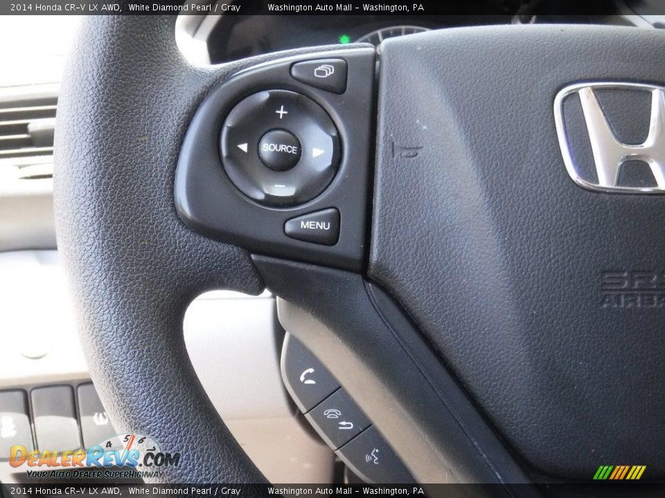 2014 Honda CR-V LX AWD White Diamond Pearl / Gray Photo #17