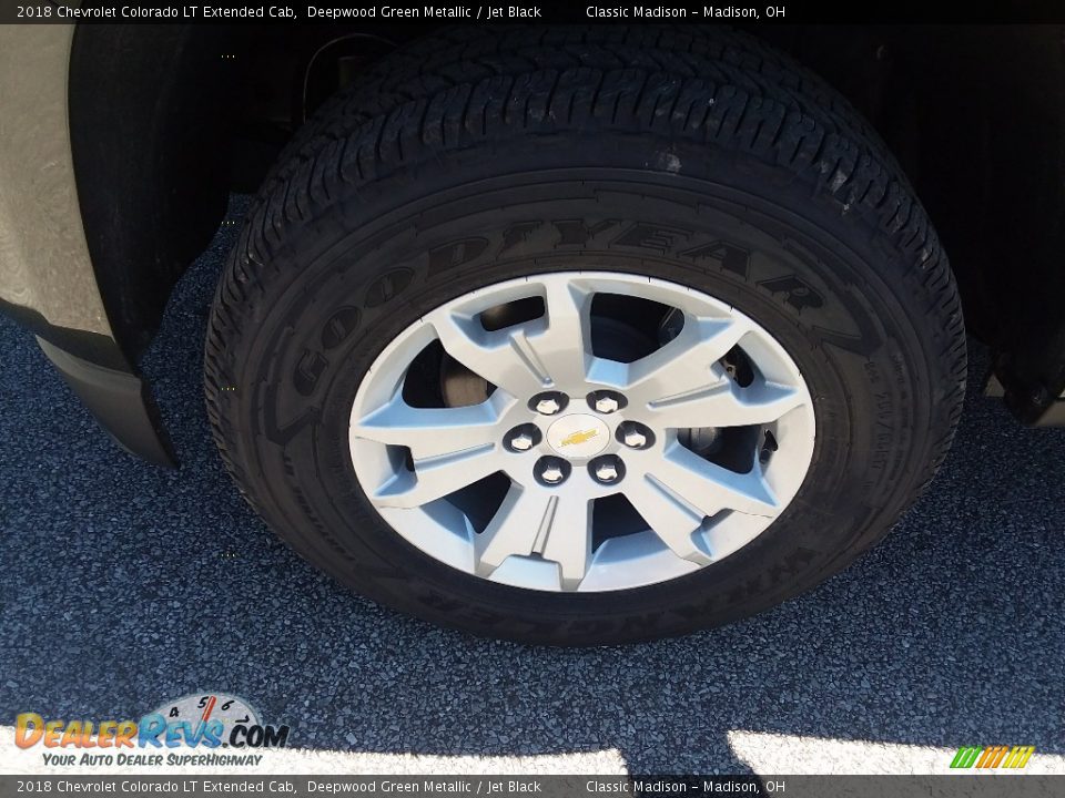 2018 Chevrolet Colorado LT Extended Cab Deepwood Green Metallic / Jet Black Photo #11
