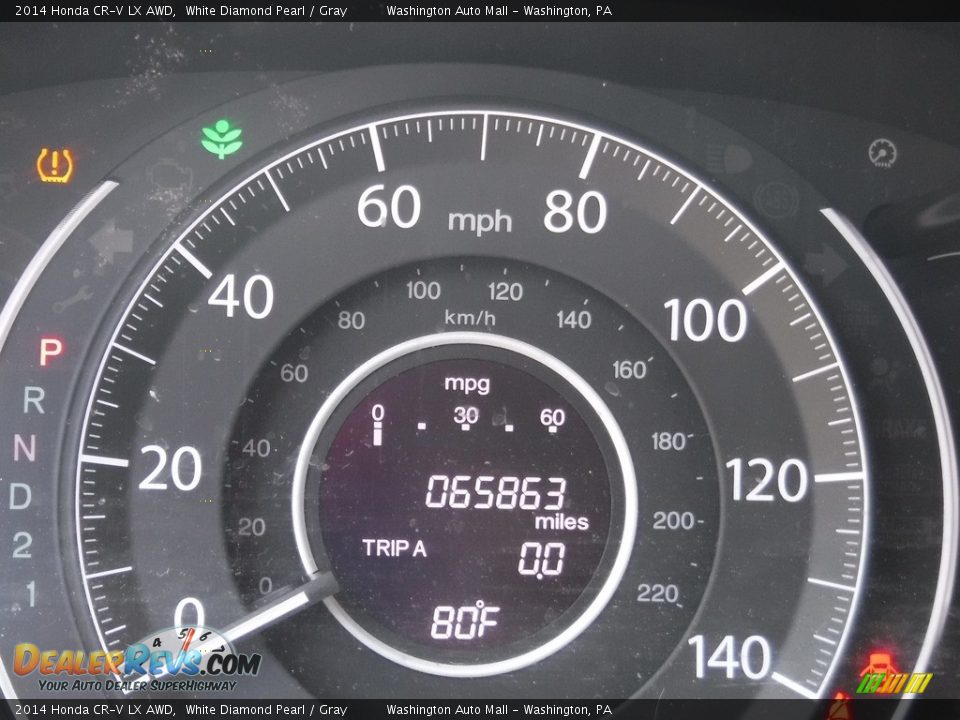 2014 Honda CR-V LX AWD White Diamond Pearl / Gray Photo #25