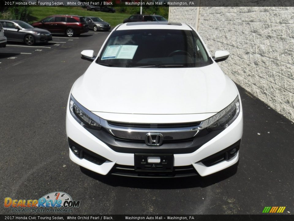 2017 Honda Civic Touring Sedan White Orchid Pearl / Black Photo #4