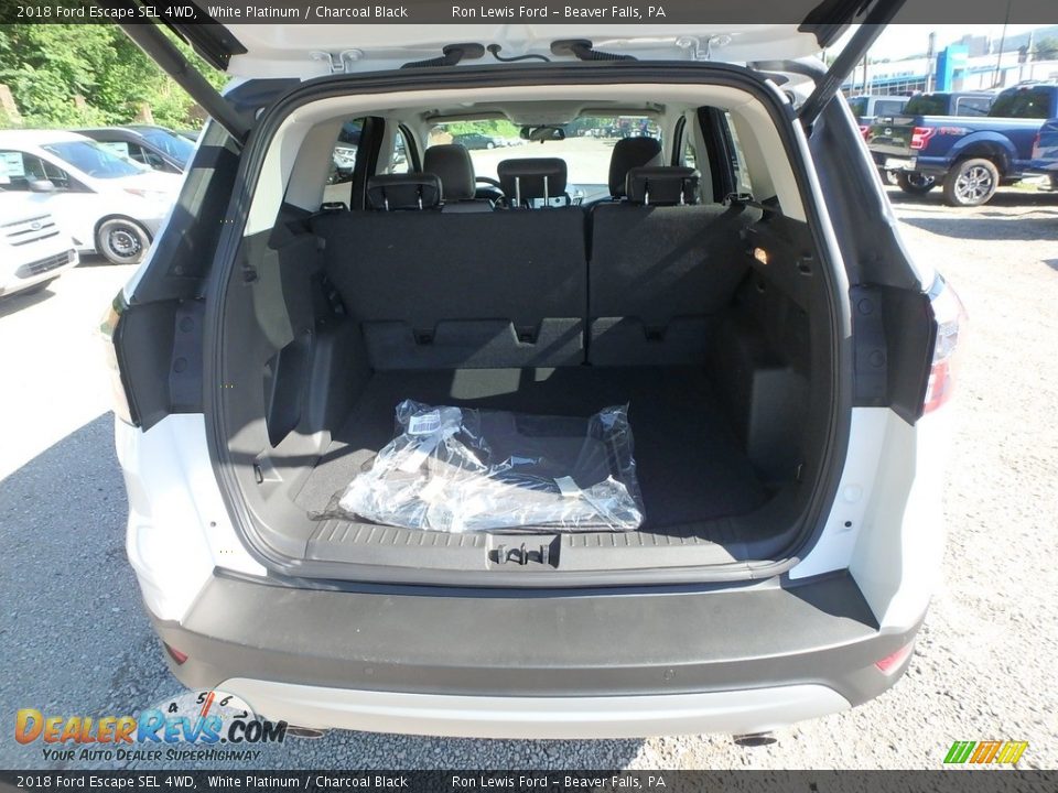 2018 Ford Escape SEL 4WD White Platinum / Charcoal Black Photo #5