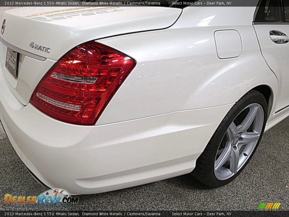 2013 Mercedes-Benz S 550 4Matic Sedan Diamond White Metallic / Cashmere/Savanna Photo #6
