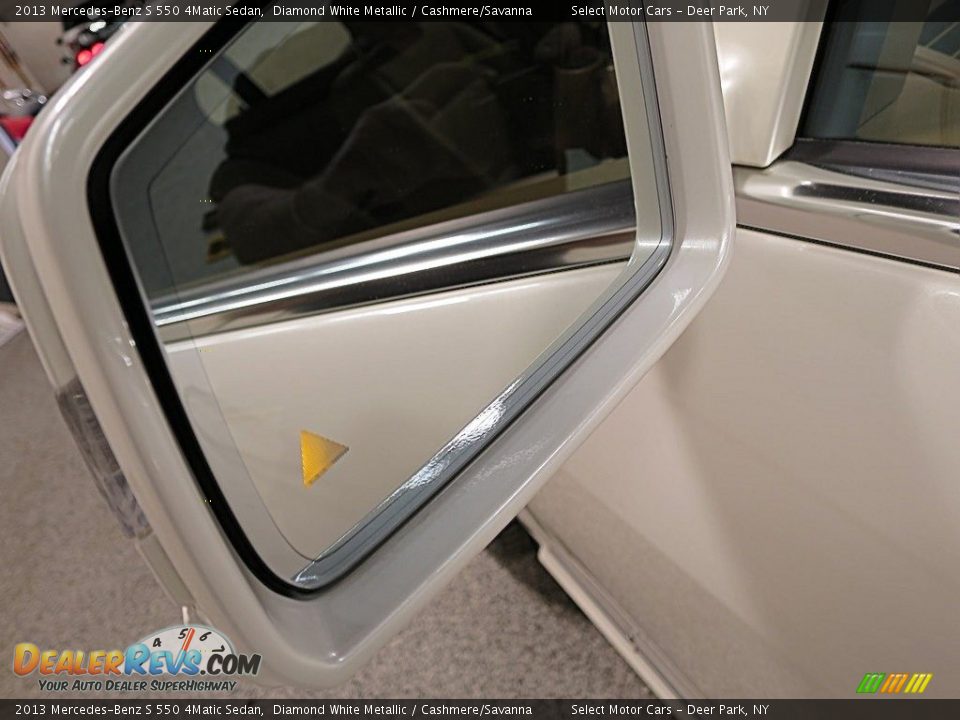 2013 Mercedes-Benz S 550 4Matic Sedan Diamond White Metallic / Cashmere/Savanna Photo #12
