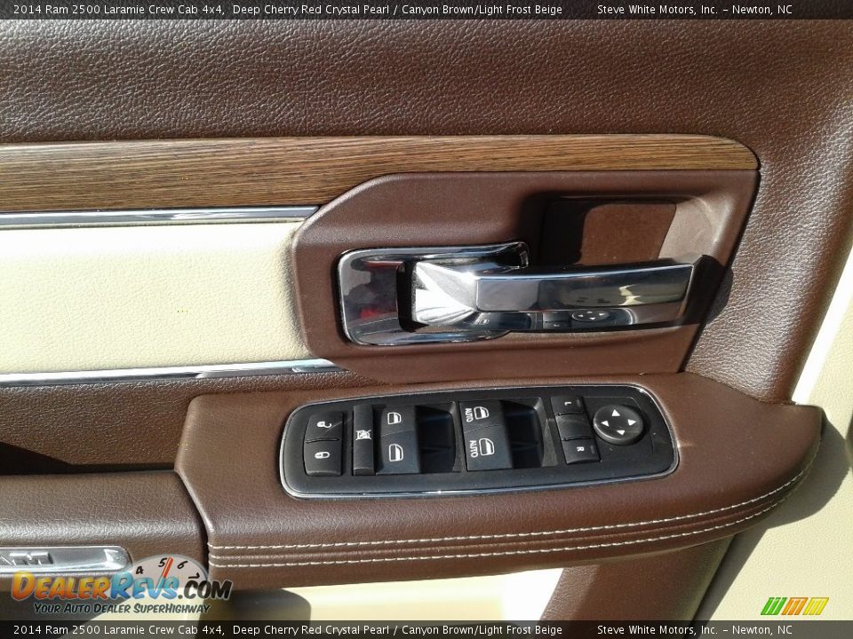 2014 Ram 2500 Laramie Crew Cab 4x4 Deep Cherry Red Crystal Pearl / Canyon Brown/Light Frost Beige Photo #9