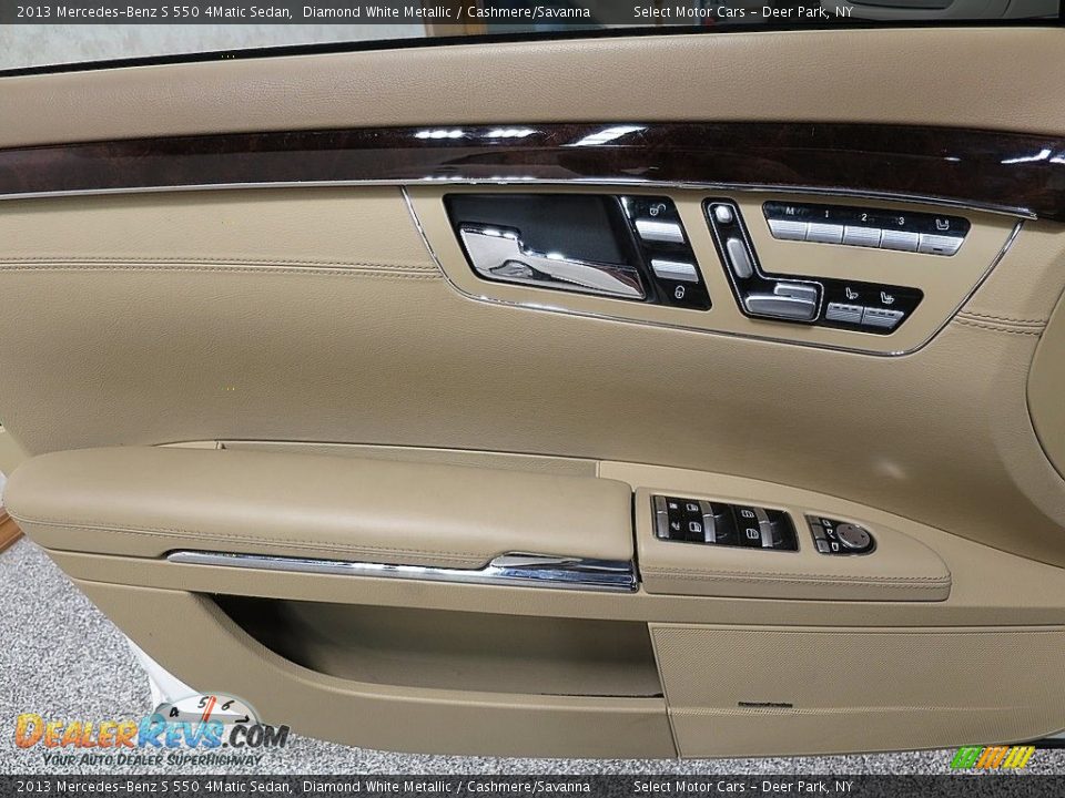 2013 Mercedes-Benz S 550 4Matic Sedan Diamond White Metallic / Cashmere/Savanna Photo #19