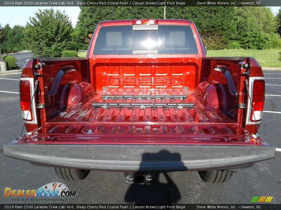 2014 Ram 2500 Laramie Crew Cab 4x4 Deep Cherry Red Crystal Pearl / Canyon Brown/Light Frost Beige Photo #13