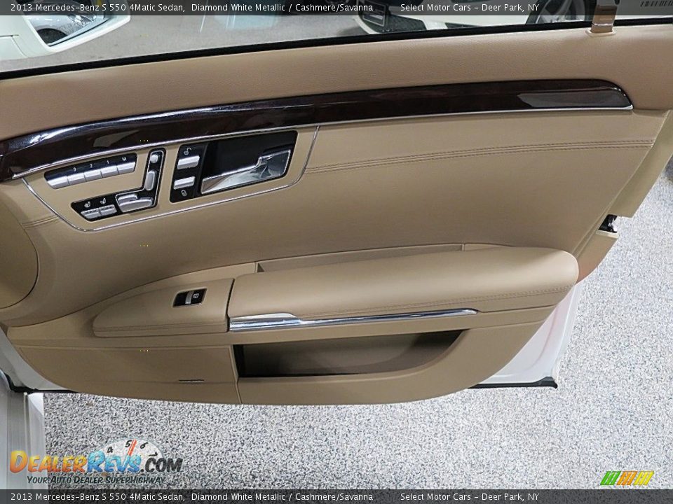 2013 Mercedes-Benz S 550 4Matic Sedan Diamond White Metallic / Cashmere/Savanna Photo #20