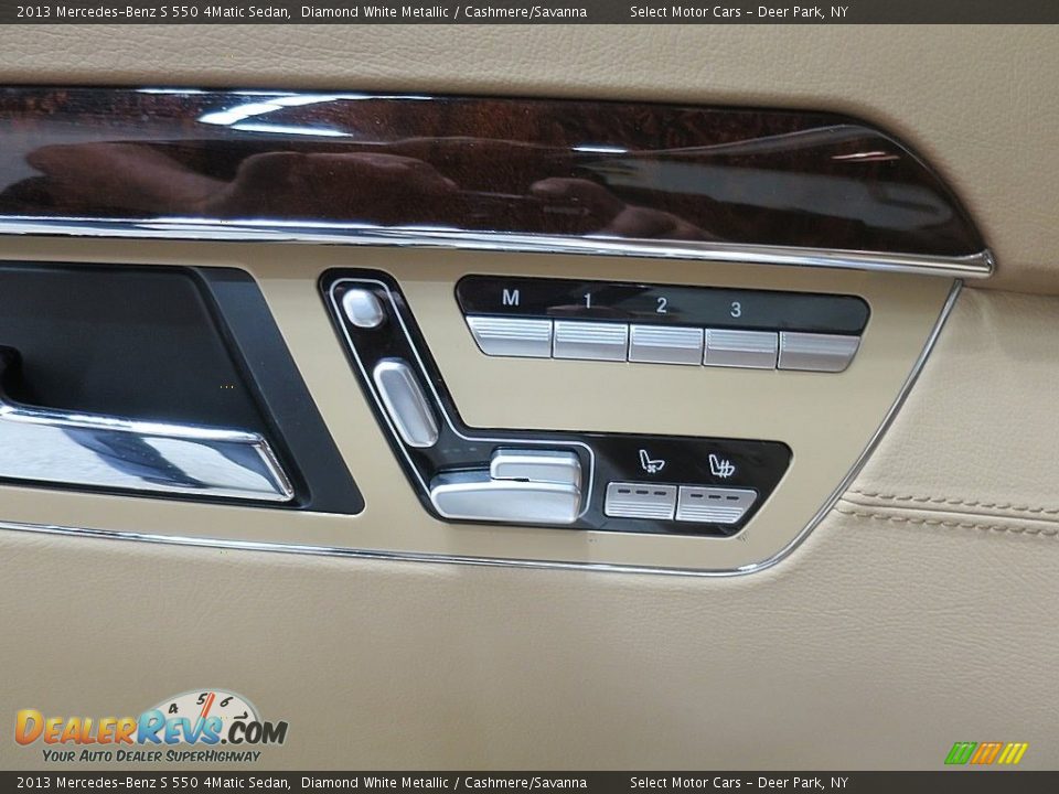 2013 Mercedes-Benz S 550 4Matic Sedan Diamond White Metallic / Cashmere/Savanna Photo #21