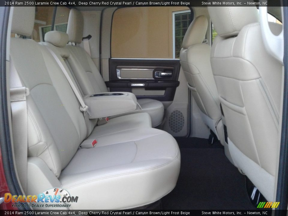 2014 Ram 2500 Laramie Crew Cab 4x4 Deep Cherry Red Crystal Pearl / Canyon Brown/Light Frost Beige Photo #15