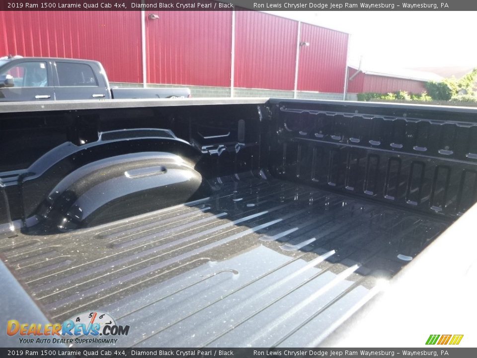 2019 Ram 1500 Laramie Quad Cab 4x4 Diamond Black Crystal Pearl / Black Photo #12