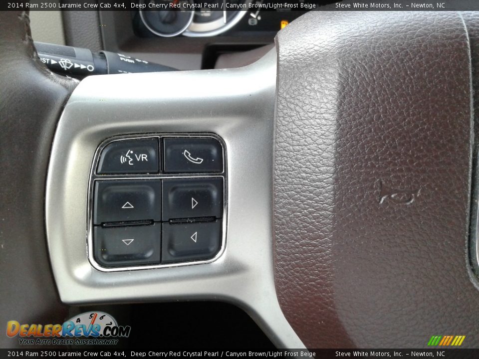 2014 Ram 2500 Laramie Crew Cab 4x4 Deep Cherry Red Crystal Pearl / Canyon Brown/Light Frost Beige Photo #18