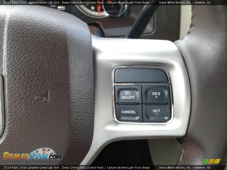 2014 Ram 2500 Laramie Crew Cab 4x4 Deep Cherry Red Crystal Pearl / Canyon Brown/Light Frost Beige Photo #19