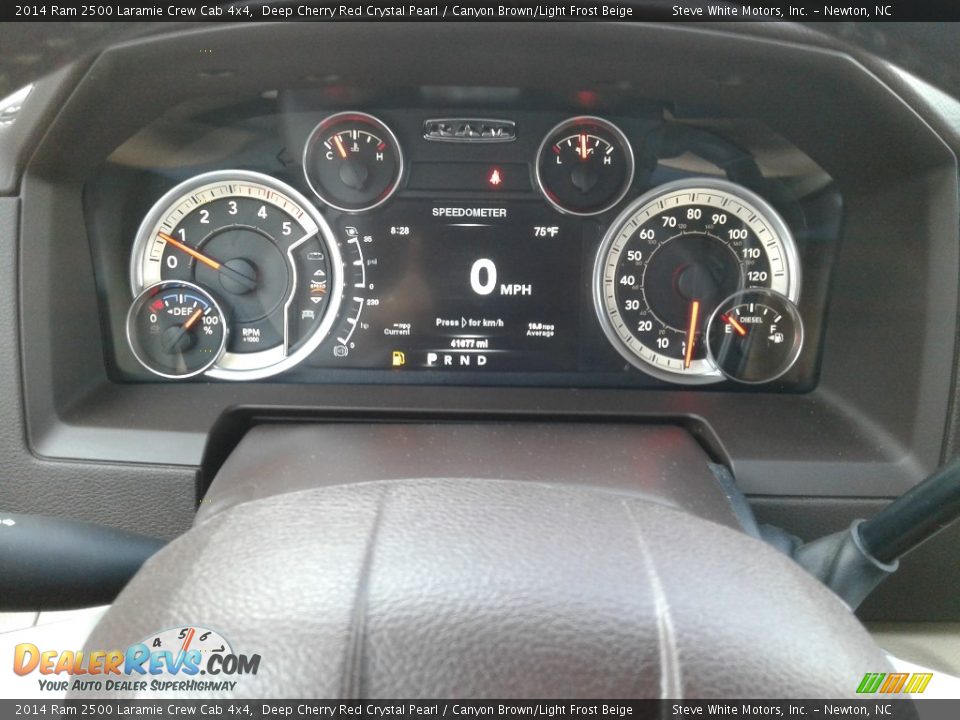 2014 Ram 2500 Laramie Crew Cab 4x4 Deep Cherry Red Crystal Pearl / Canyon Brown/Light Frost Beige Photo #20