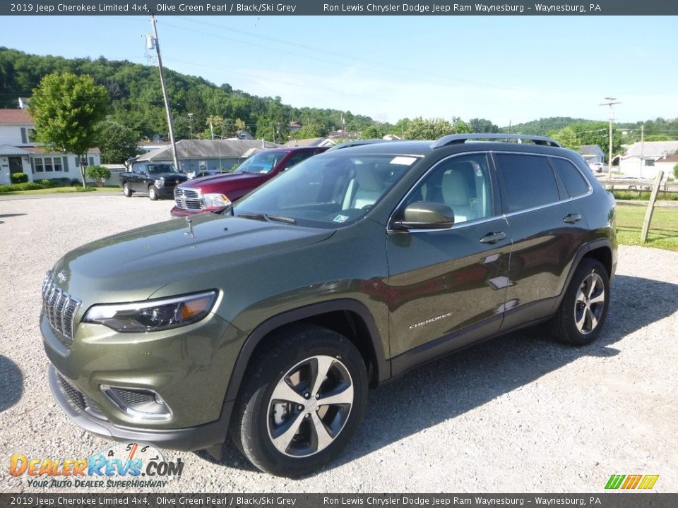 2019 Jeep Cherokee Limited 4x4 Olive Green Pearl / Black/Ski Grey Photo #1