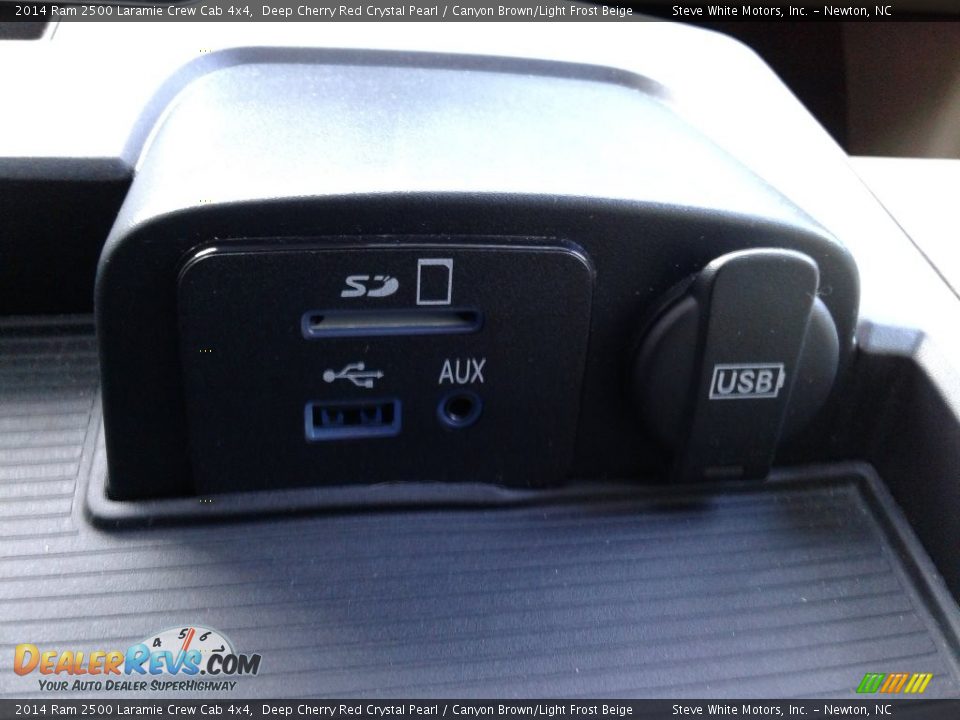 2014 Ram 2500 Laramie Crew Cab 4x4 Deep Cherry Red Crystal Pearl / Canyon Brown/Light Frost Beige Photo #31
