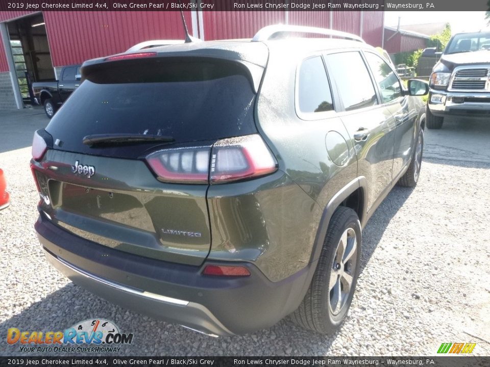 2019 Jeep Cherokee Limited 4x4 Olive Green Pearl / Black/Ski Grey Photo #5