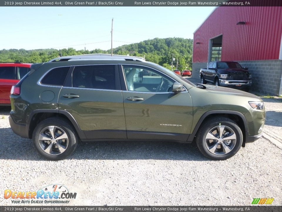 2019 Jeep Cherokee Limited 4x4 Olive Green Pearl / Black/Ski Grey Photo #6