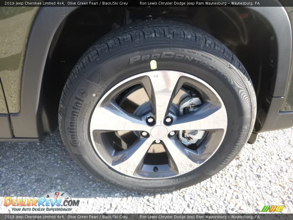 2019 Jeep Cherokee Limited 4x4 Olive Green Pearl / Black/Ski Grey Photo #9