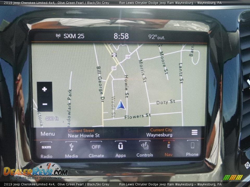 2019 Jeep Cherokee Limited 4x4 Olive Green Pearl / Black/Ski Grey Photo #18