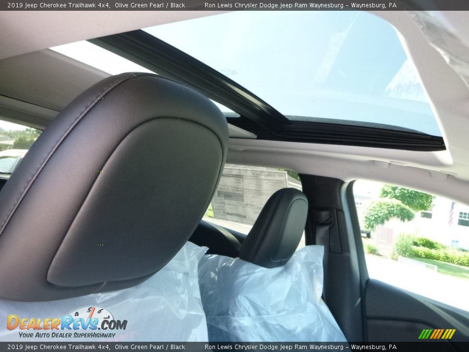 2019 Jeep Cherokee Trailhawk 4x4 Olive Green Pearl / Black Photo #12