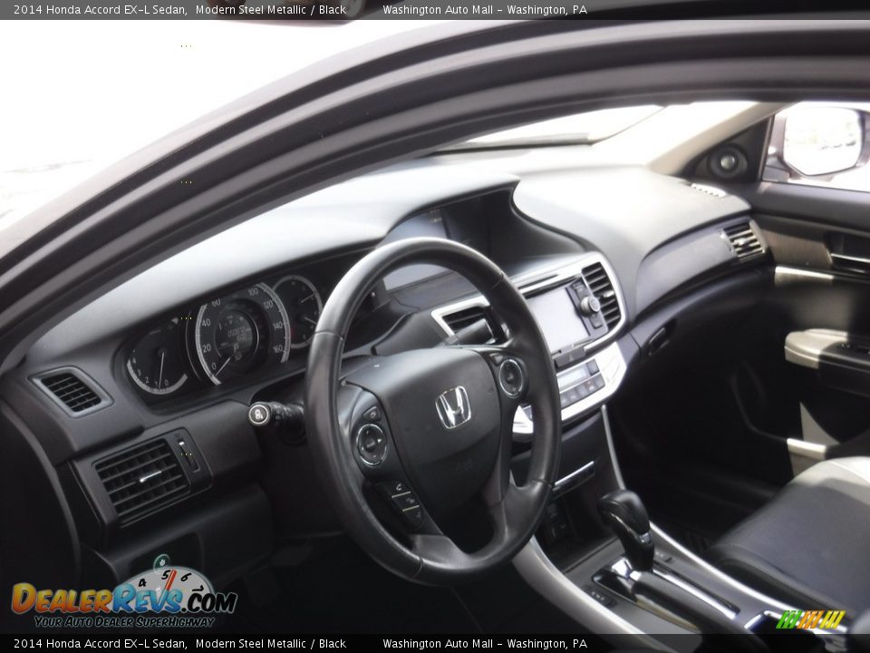2014 Honda Accord EX-L Sedan Modern Steel Metallic / Black Photo #13
