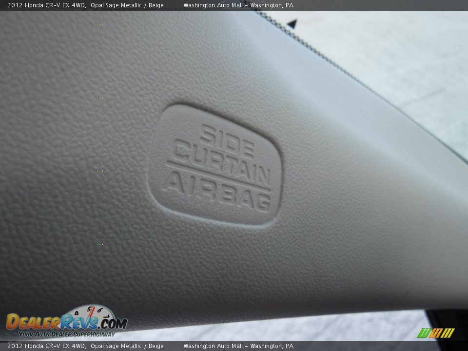2012 Honda CR-V EX 4WD Opal Sage Metallic / Beige Photo #19