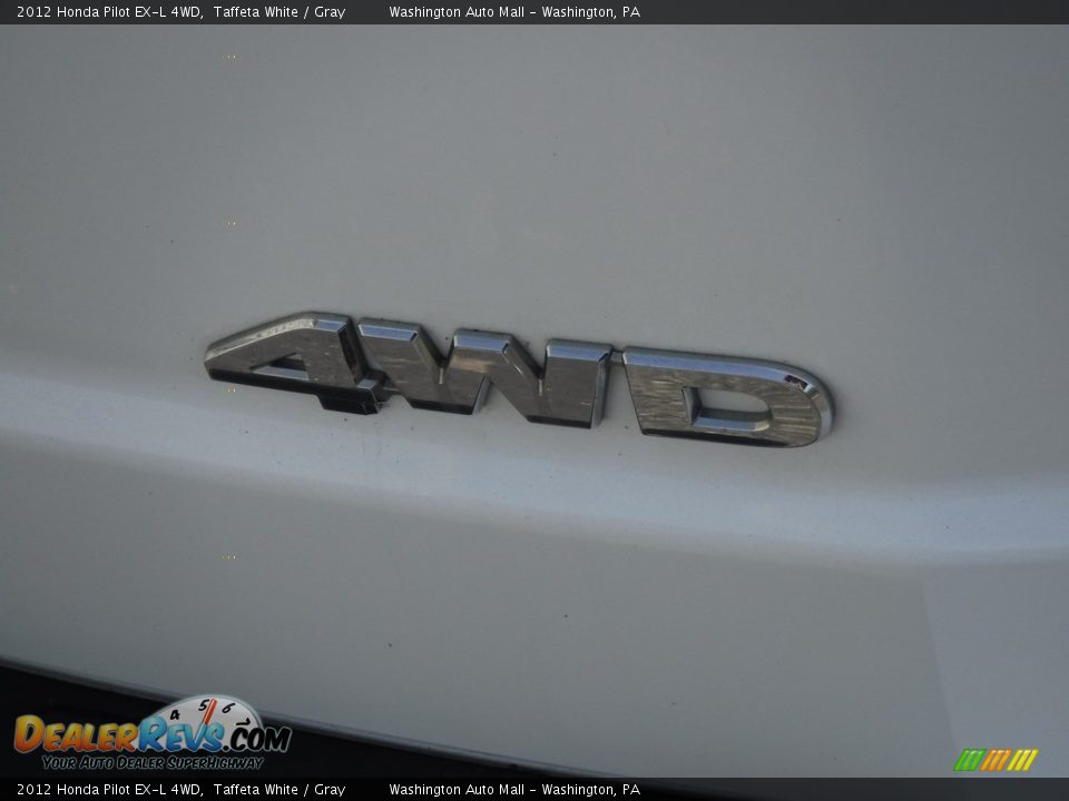 2012 Honda Pilot EX-L 4WD Taffeta White / Gray Photo #10