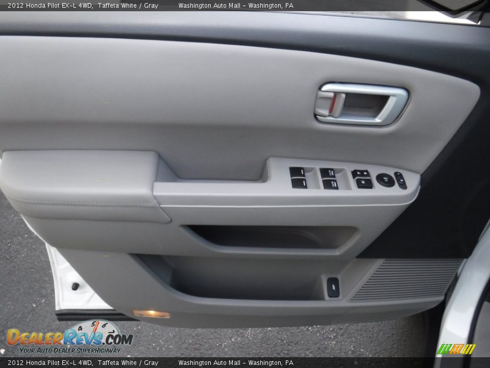 2012 Honda Pilot EX-L 4WD Taffeta White / Gray Photo #13