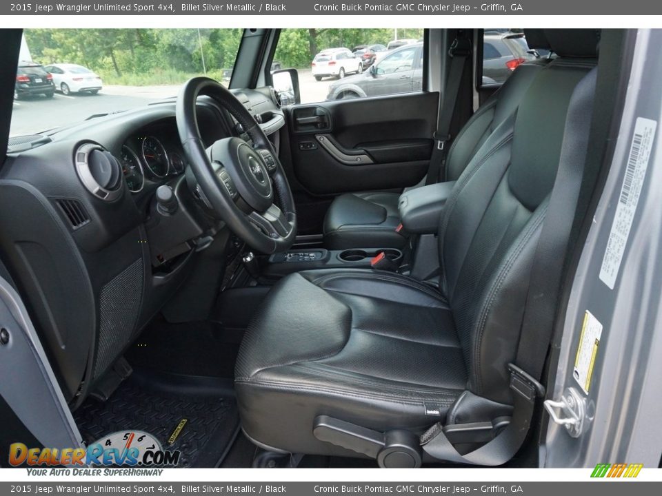 2015 Jeep Wrangler Unlimited Sport 4x4 Billet Silver Metallic / Black Photo #4