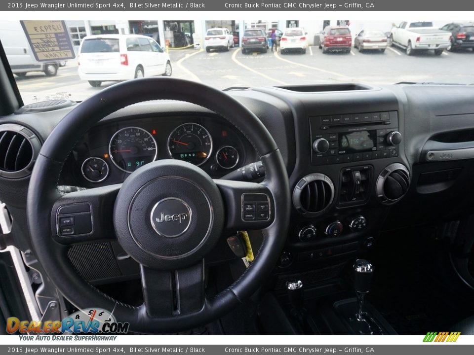 2015 Jeep Wrangler Unlimited Sport 4x4 Billet Silver Metallic / Black Photo #5